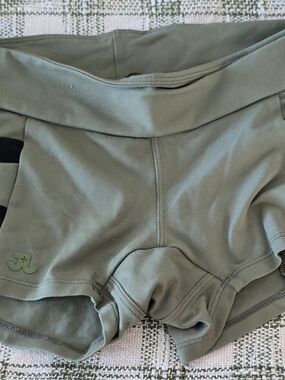 Women's Olive Green Performance Shorts